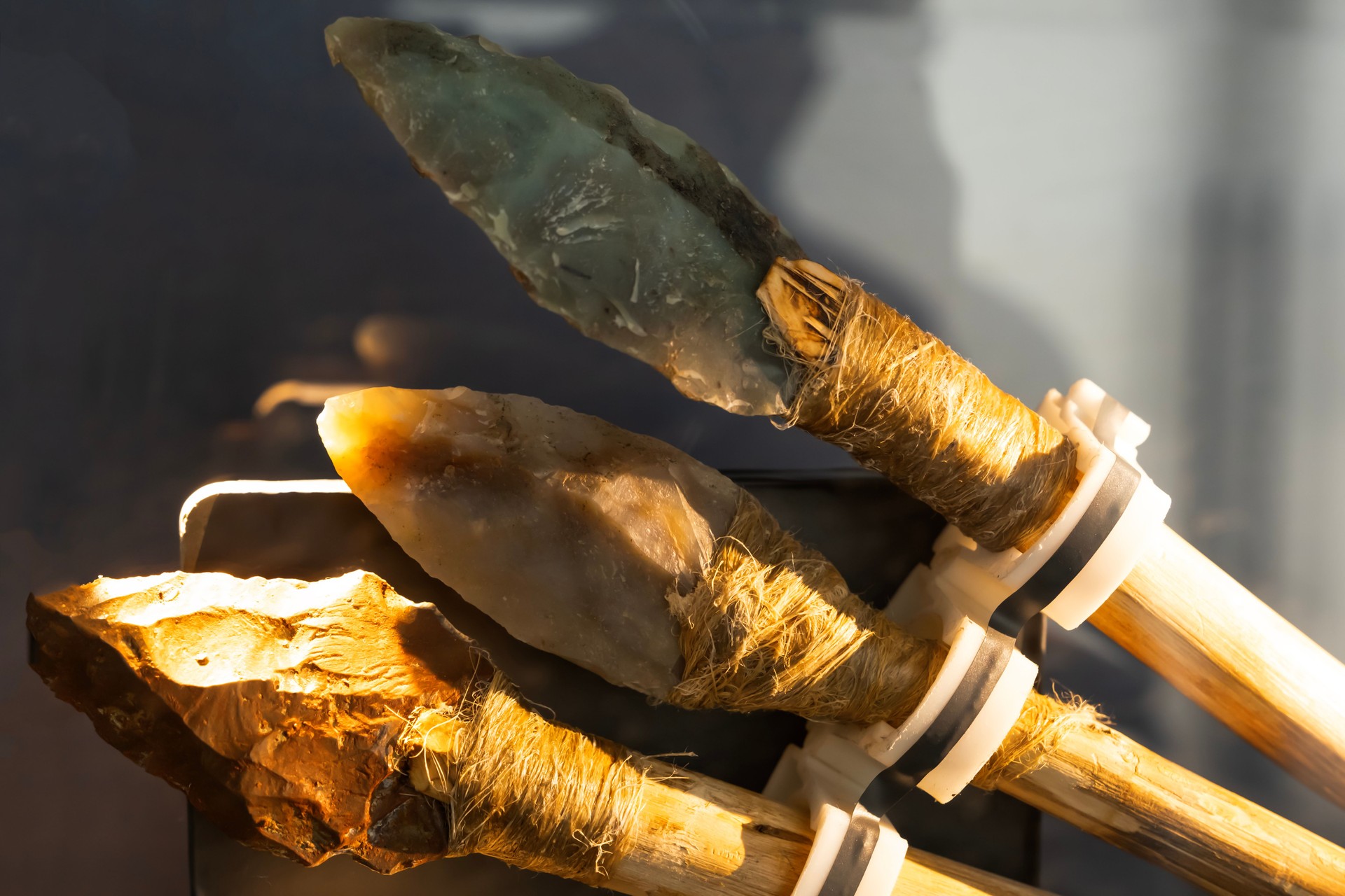 The historical spear and arrowheads found in the excavations of Göbekli Tepe.