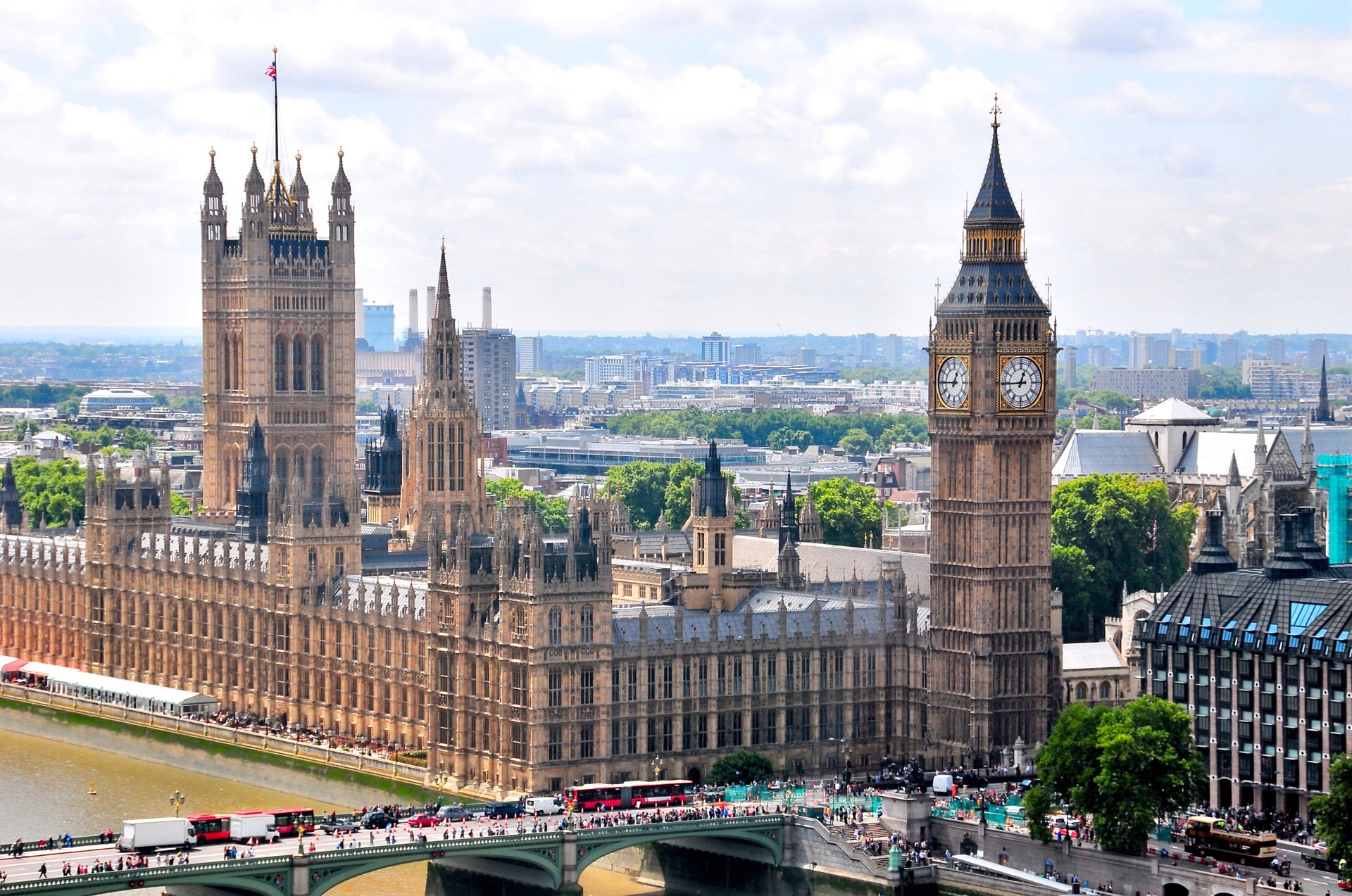 Big Ben and the Houses of Parliament in London