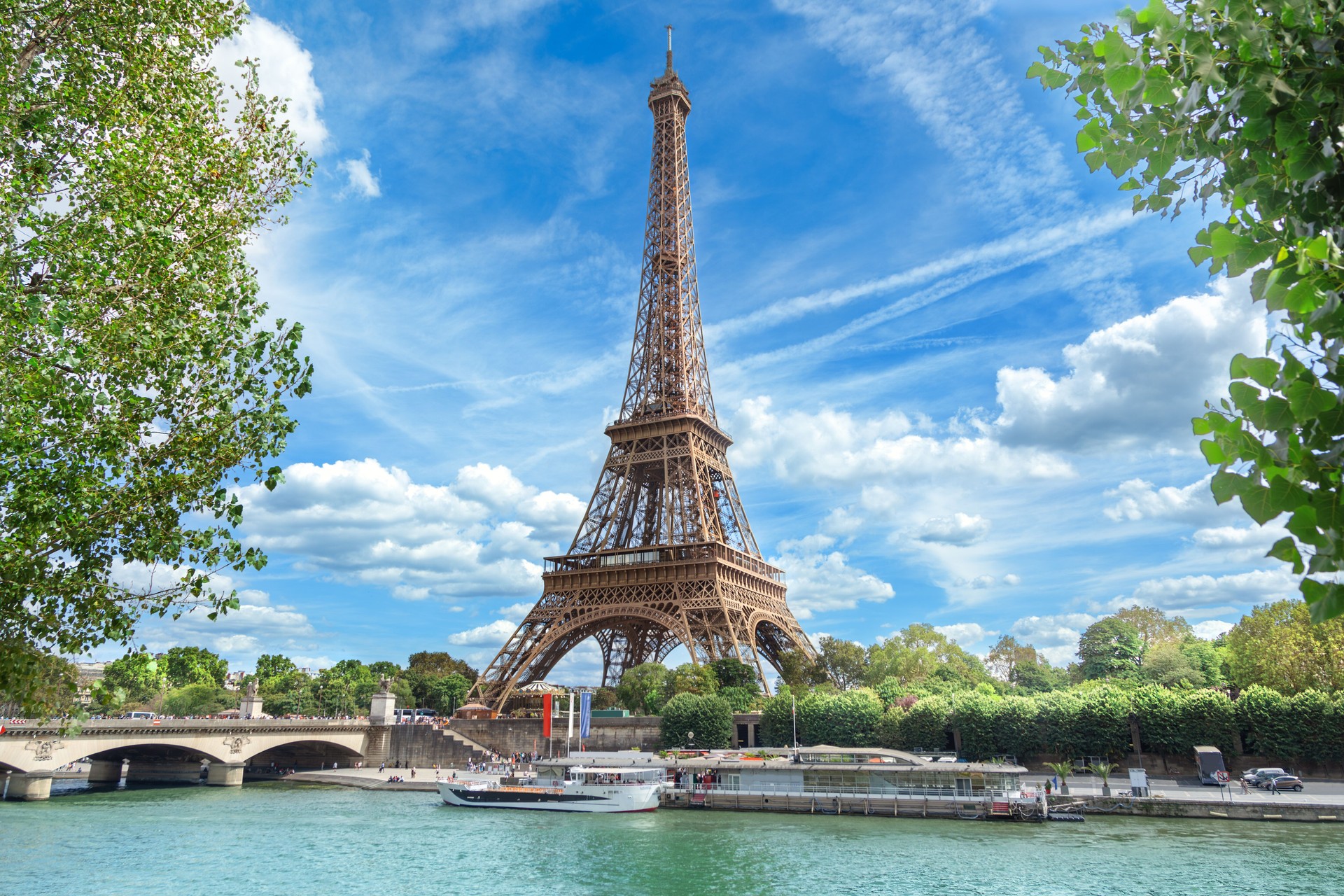 View of Paris with Eiffel tower